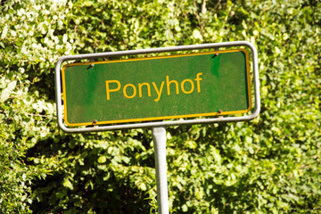 Schild 118 - Ponyhof