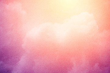 artistic cloud and sky with pastel gradient color and grunge texture
