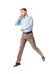 Fototapeta premium businessman talking on the phone
