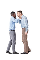 two businessman  arguing