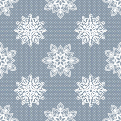 Snowflake Pattern - Snowflake vector pattern.
