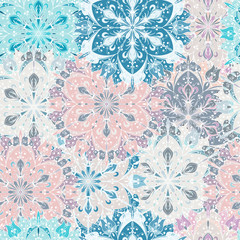 Snowflake Pattern - Snowflake vector pattern.