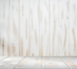 White wooden background