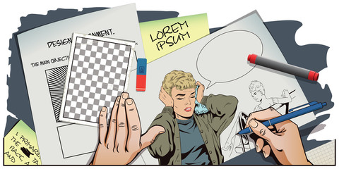 Girl runs away after talking with a friend.