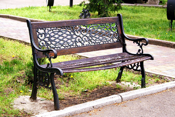 Bench in the park.