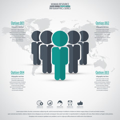 Business management, strategy or human resource infographic. EPS 10 vector. Can be used for any project