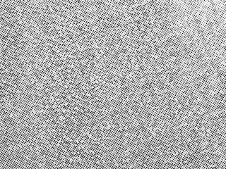 Halftone square dots vector texture overlay. Black and white color abstract gravel background.