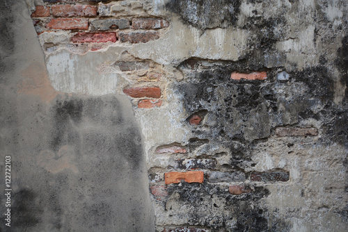 Download Cracked Concrete On Old Brick Wall Texture Background Wall Mural Wallpaper Murals Kritiya