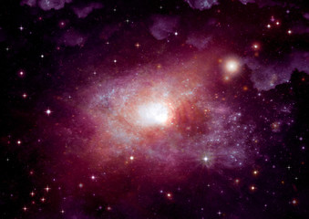 galaxy in a free space