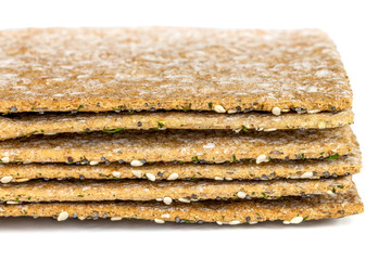 stack of crisp bread
