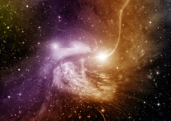 galaxy in a free space