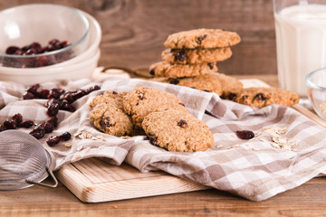 Oatmeal cookies. 