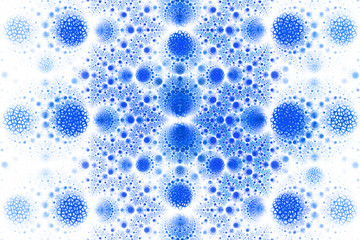 Abstract fantasy ornament on white background. Symmetrical patte