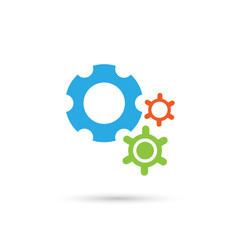 Settings icon logo design