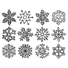 Snowflake set.