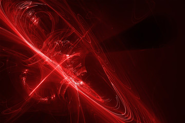 set 7 red glow energy wave.
