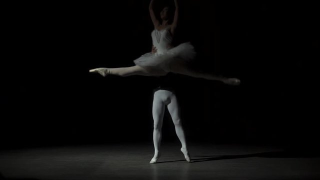 Man And Woman Dancing Classical Ballet