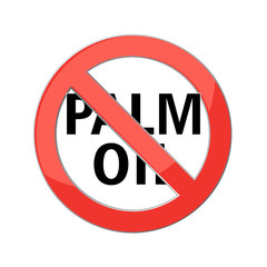 no palm oil sign