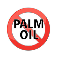 no palm oil sign