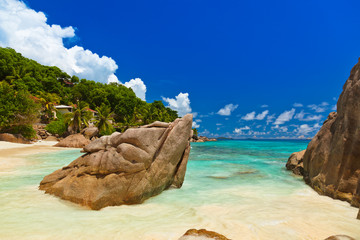 Obraz premium Tropical beach at Seychelles