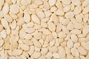 background of salted pumpkin seeds