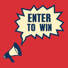 business concept with text Enter to Win