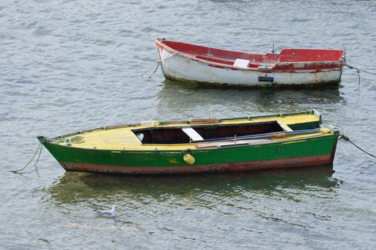 fishing boat on a mooring
