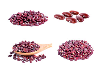 red bean isolated on white background