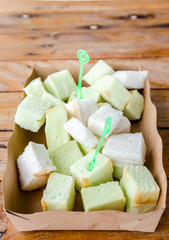 Bread in paper package