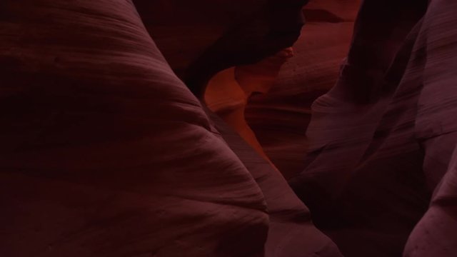 Point of View going through a Slot Canyon