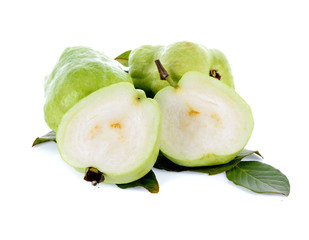 guava fruit isolated on white background