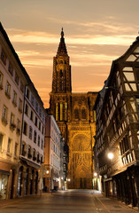 Notre Dame de Strasbourg - obrazy, fototapety, plakaty