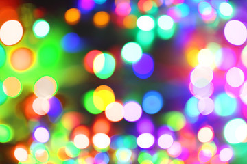 Fototapeta premium abstract christmas color lights background