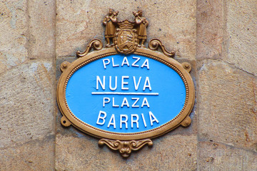 Fototapeta premium Bilbao (Espagne) / Plaza Nueva - Plaza Barria