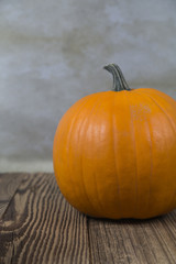 Orange Pumpkins with leaf as a symbol of Autumn and Halloween