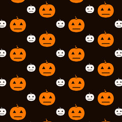 halloween pattern. Background with halloween symbols