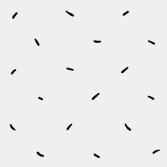 Monochrome minimalist hand drawn pattern dash