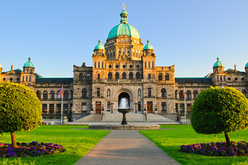 British Columbia Parliament - obrazy, fototapety, plakaty