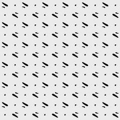 Monochrome minimalist hand drawn pattern dash