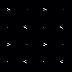 Monochrome minimalist hand drawn pattern dash