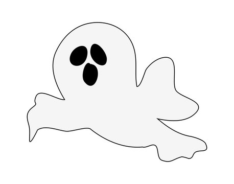 halloween ghost vector symbol icon design.