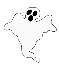 halloween ghost vector symbol icon design.