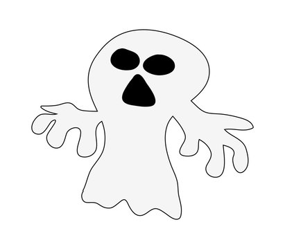halloween ghost vector symbol icon design.