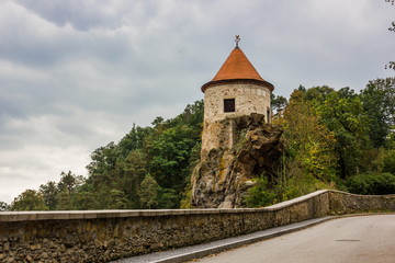 Fototapeta na wymiar Old Tower, South Bohemia. Czech Republic.