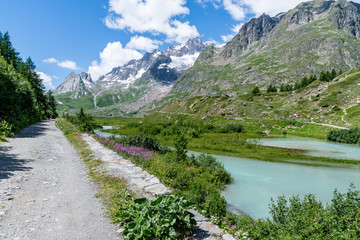 a view of veny valley at aosta italy
