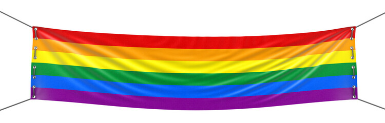 Color banner. Image with clipping path