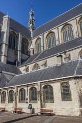 Obraz premium The great church in the center of Alkmaar