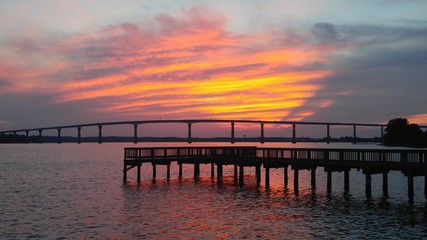 Fototapeta na wymiar Sunset on the Bay
