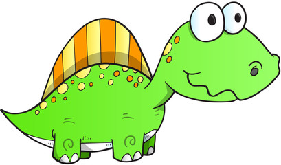 Cute Dinosaur Vector Illustration Art
