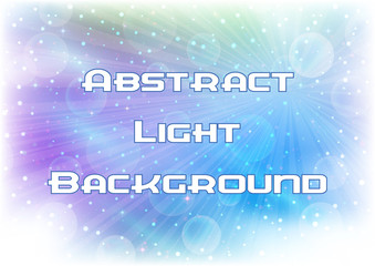 Abstract Blue Background with Light Sparks, Circles and Rays. Eps10, Contains Transparencies. Vector